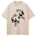 bbb Two Beautiful Koi Washed T-Shirt