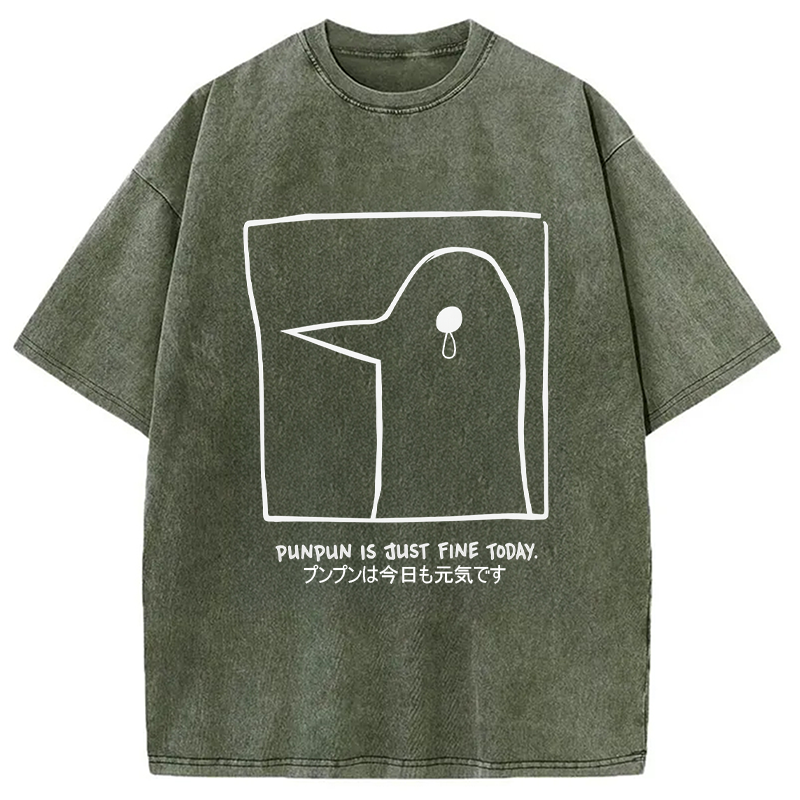 bbb Oyasumi Punpun Washed T-Shirt