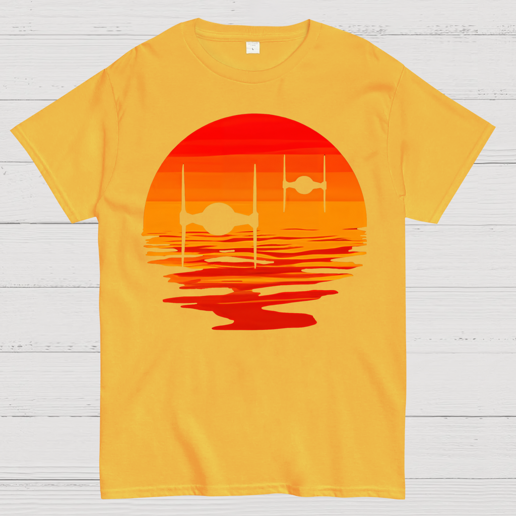 Tie Fighter Sunset  T-Shirt