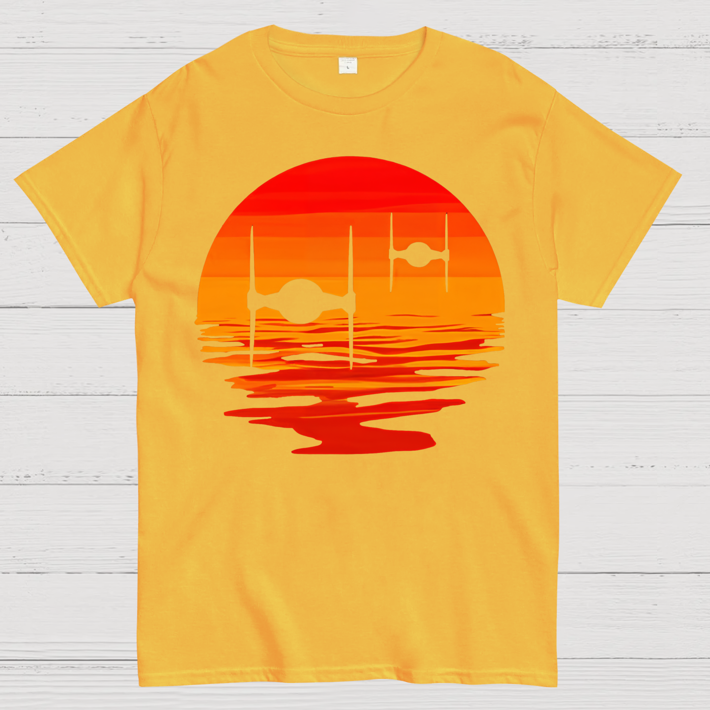 Tie Fighter Sunset  T-Shirt
