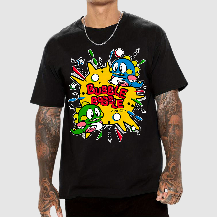 Bubble Bobble Retro Game  T-Shirt