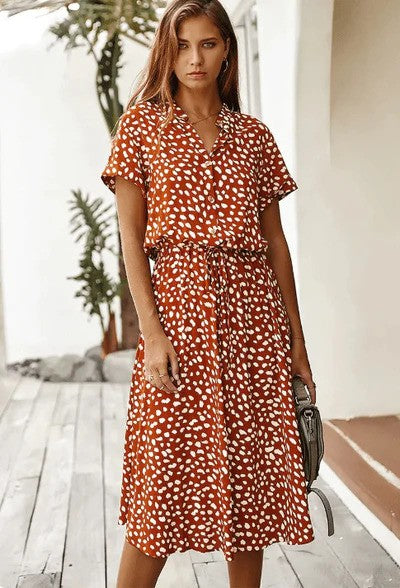 Stylish Women's Summer Dress with Airy Design, Lightweight Fabric, Relaxed Fit for Casual Outings and Holidays