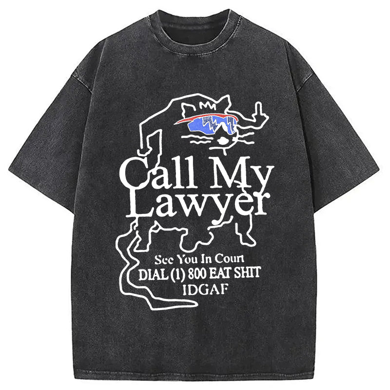 bbb Call My Lawyer Washed T-Shirt