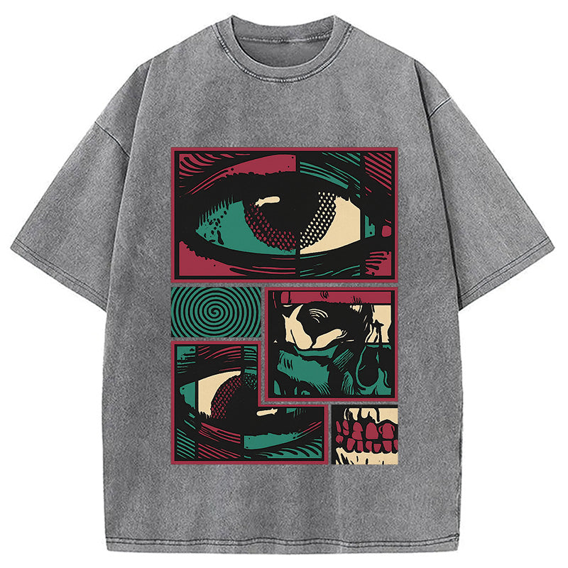 bbb Facial Fragments Washed T-Shirt
