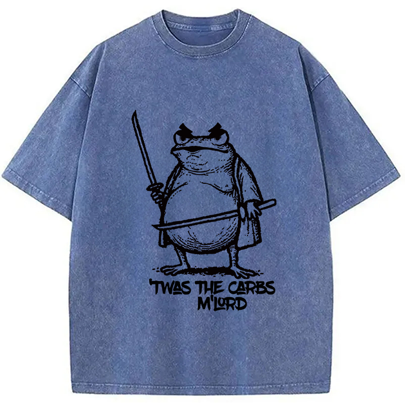 bbb Fat Samurai Frog Washed T-Shirt
