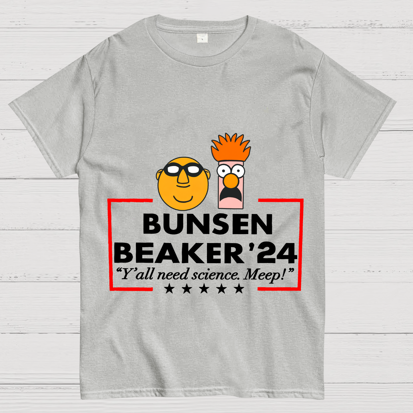 Science Meep Bunsen And Beaker Teacher y T-Shirt