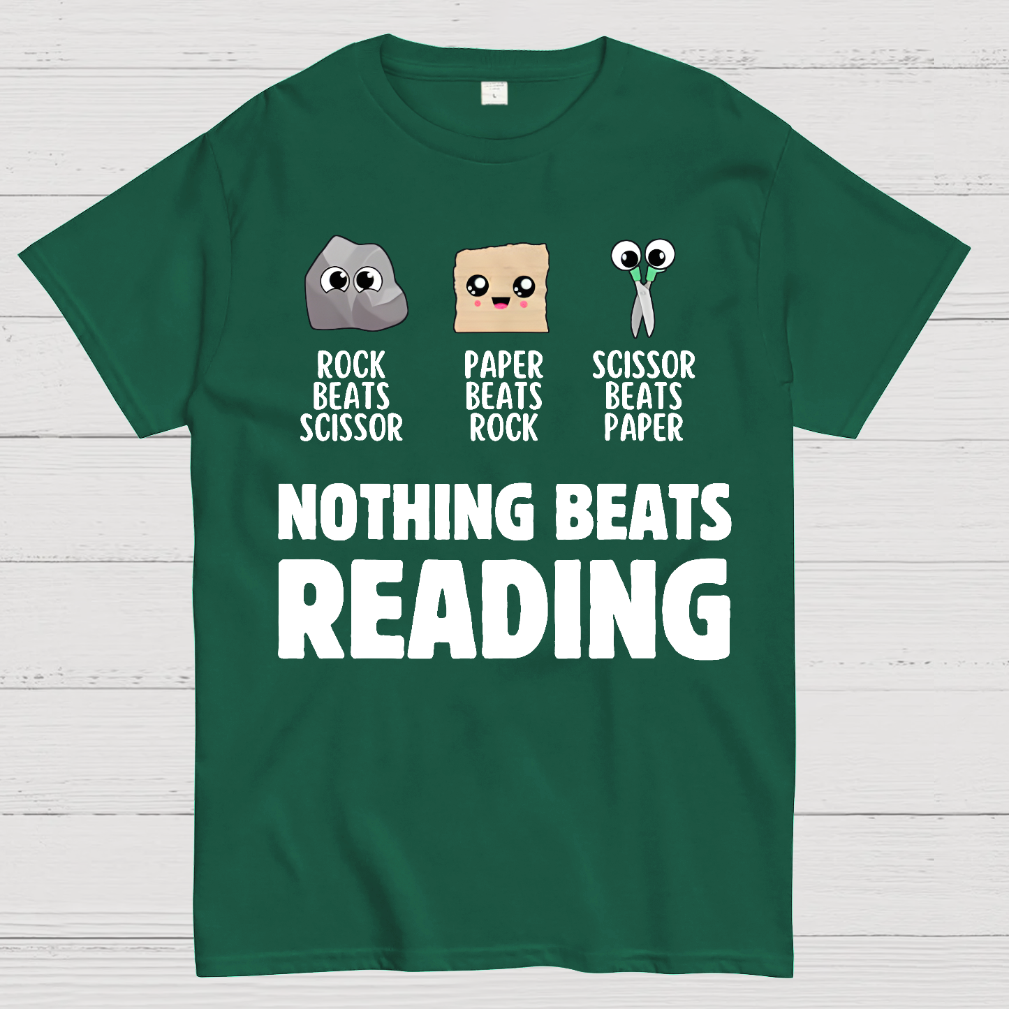 Nothing Beats Reading Librarian Book Bookworm  T-Shirt