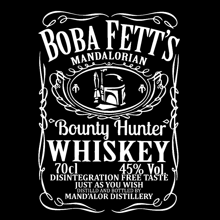 Mandalorian Bounty Hunter Whiskey  T-Shirt