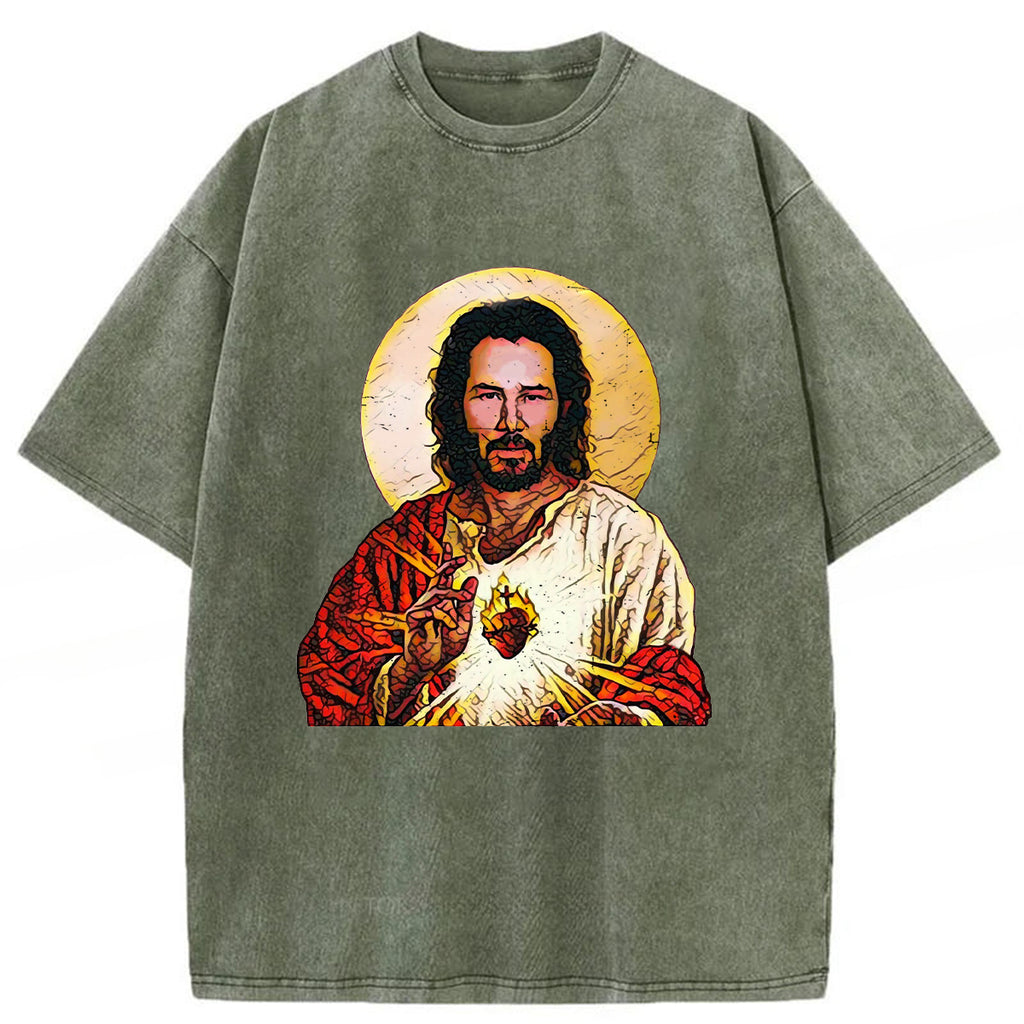 bbb Holy Keanu Washed T-shirt