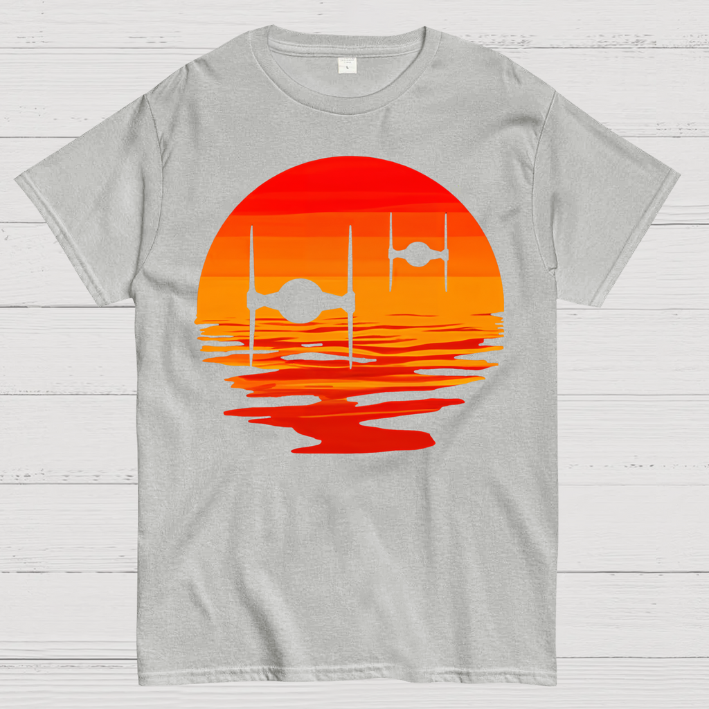Tie Fighter Sunset  T-Shirt