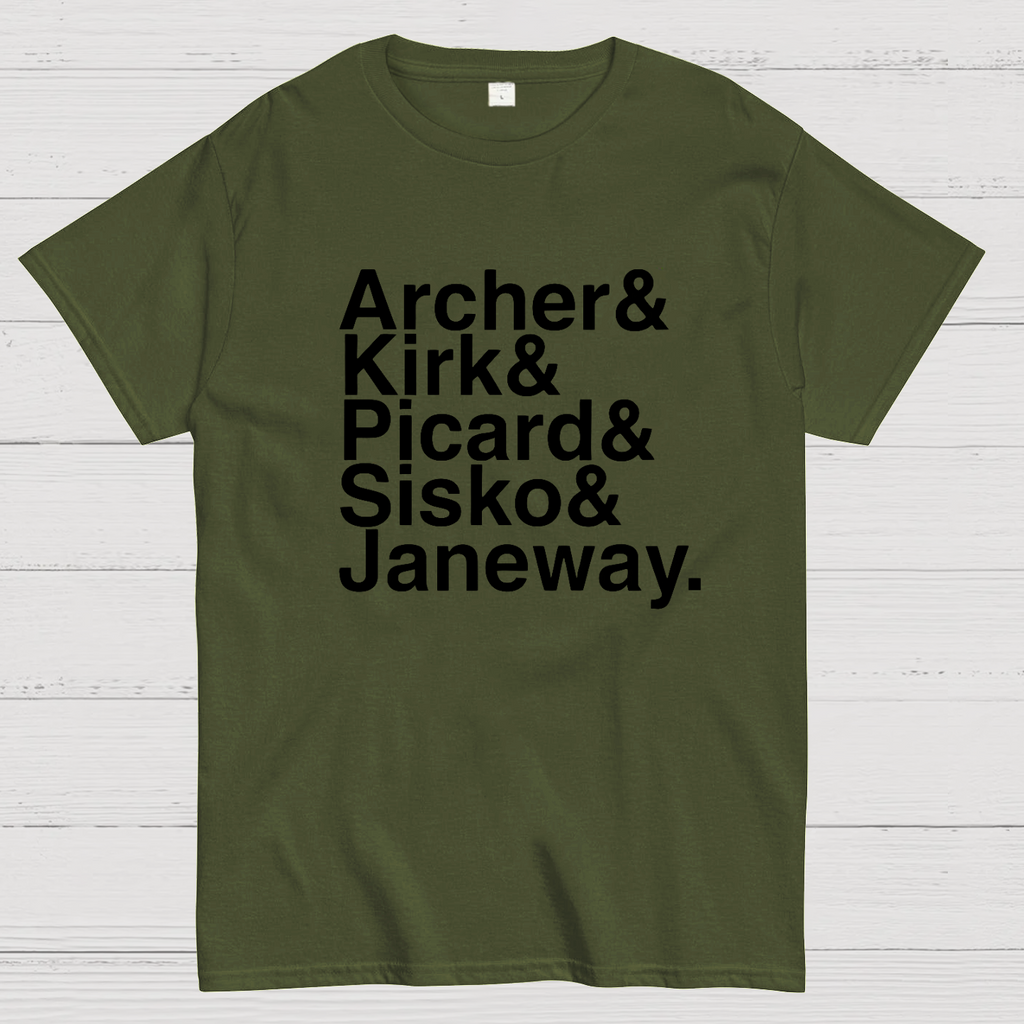 Star Trek Captains T-Shirt