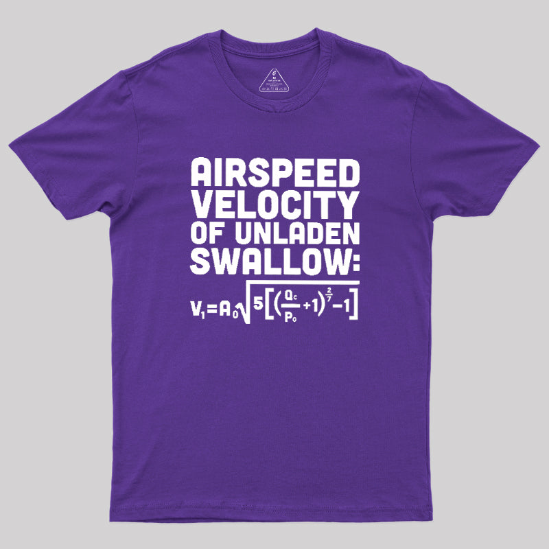 Airspeed Velocity of an Unladen Swallow  T-Shirt