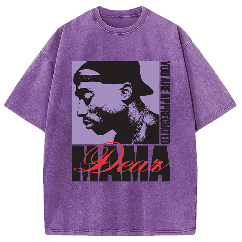 bbb Tupac Dear Mama Appreciated Washed T-Shirt