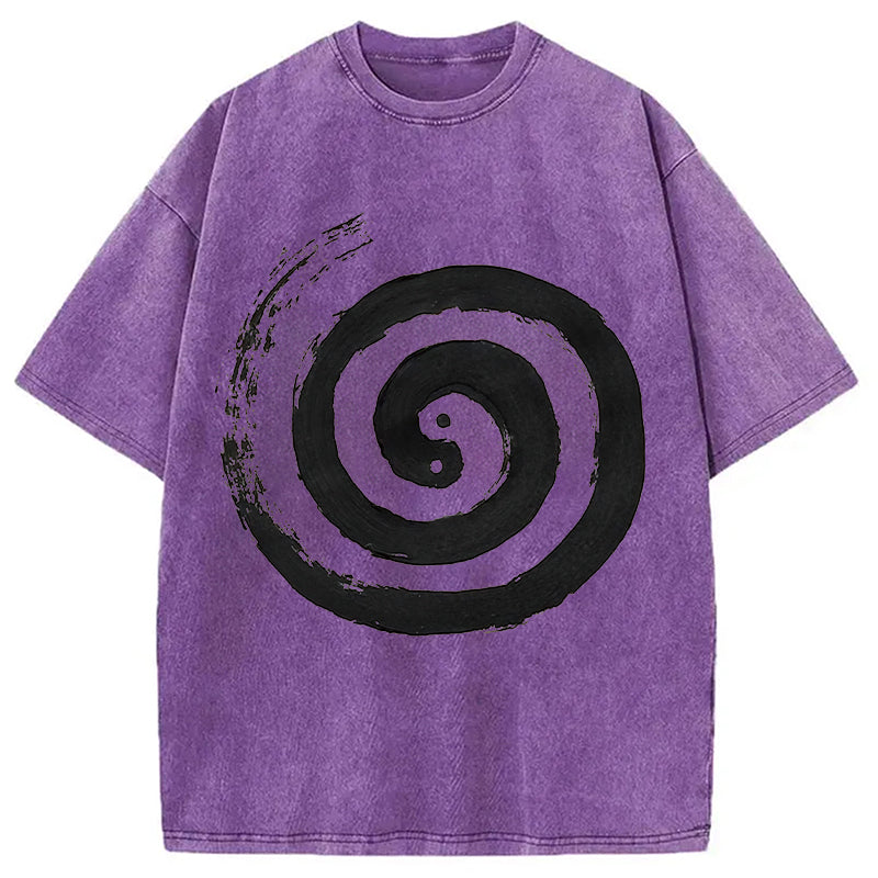 bbb The Tai Chi Yin Yang Cycle of Life Washed T-Shirt