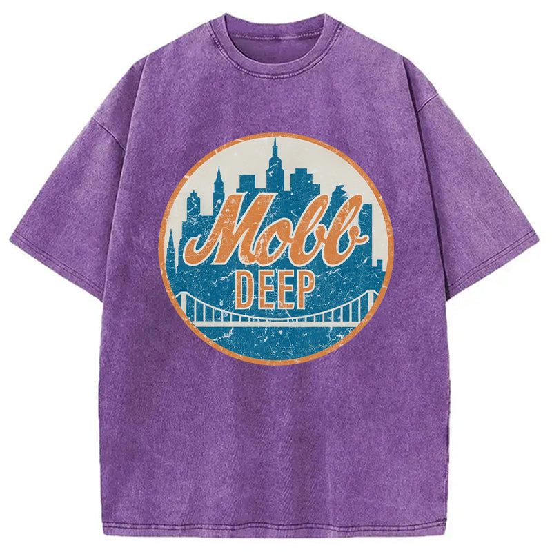 bbb Mobb Deep Queens New York Vintage Washed T-Shirt