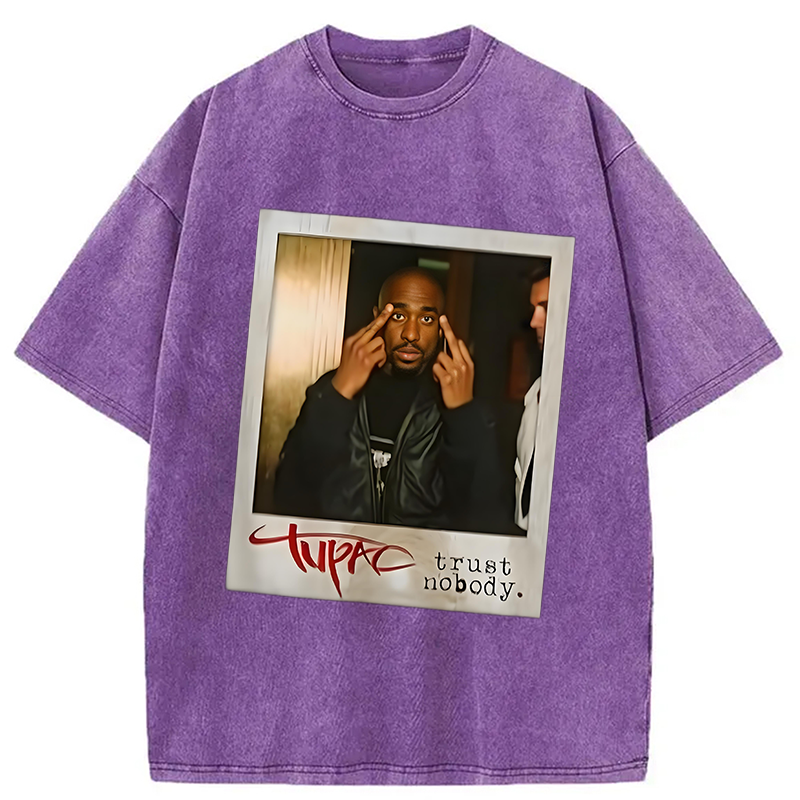 bbb TUPAC SHAKUR Trust Nobody Washed T-Shirt