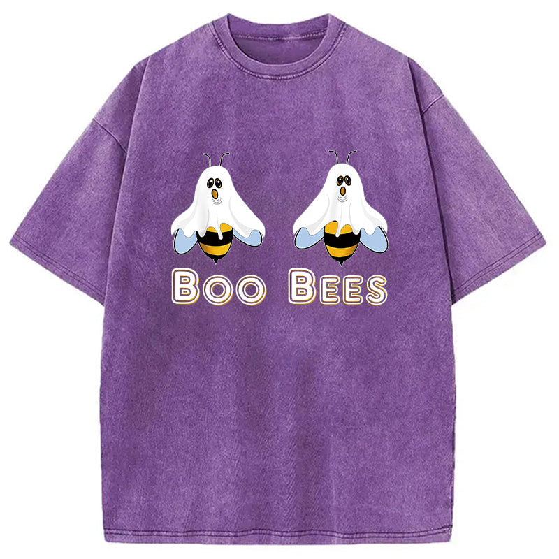bbb Cute Funny Boobees Halloween Washed T-Shirt