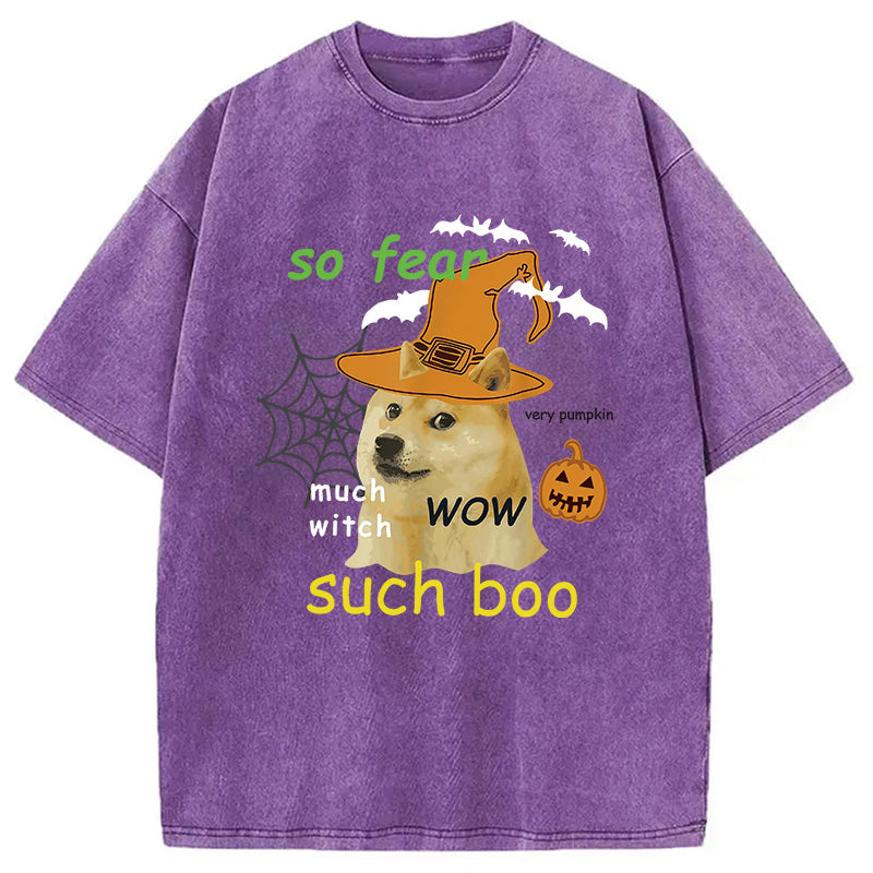 bbb Halloween Doge Washed T-Shirt