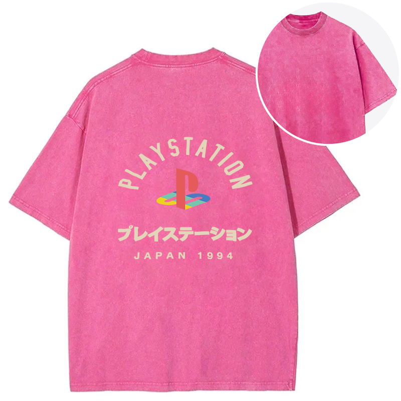bbb PlayStation Japan Back Washed T-Shirt