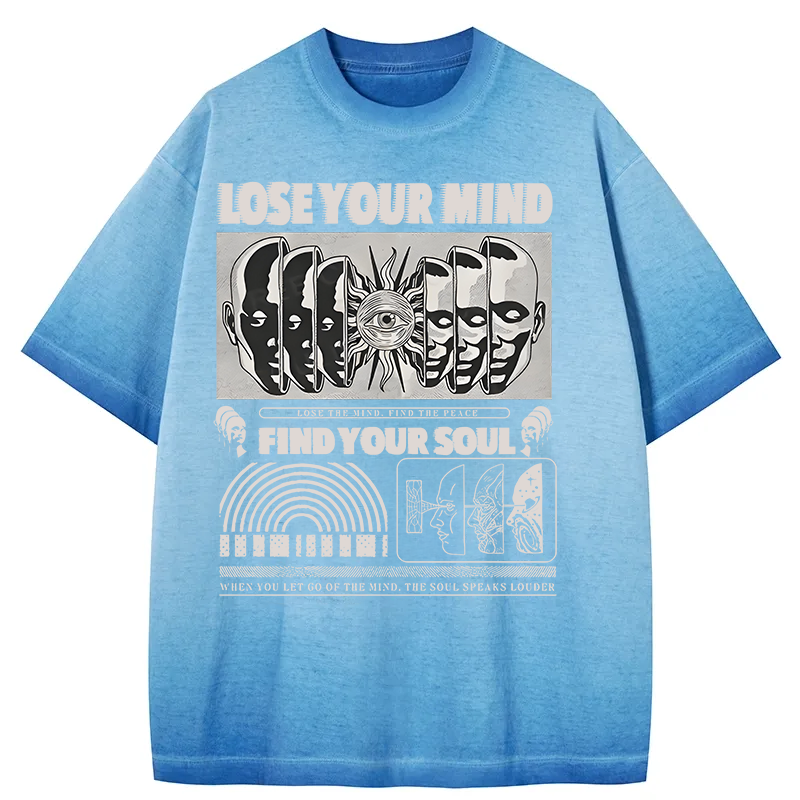 bbb Lose Mind Find Soul Gradient Washed T-Shirt