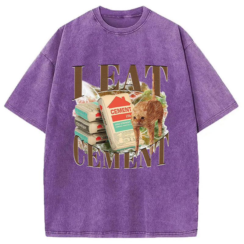 bbb Unhinged I Eat Cement Washed T-Shirt