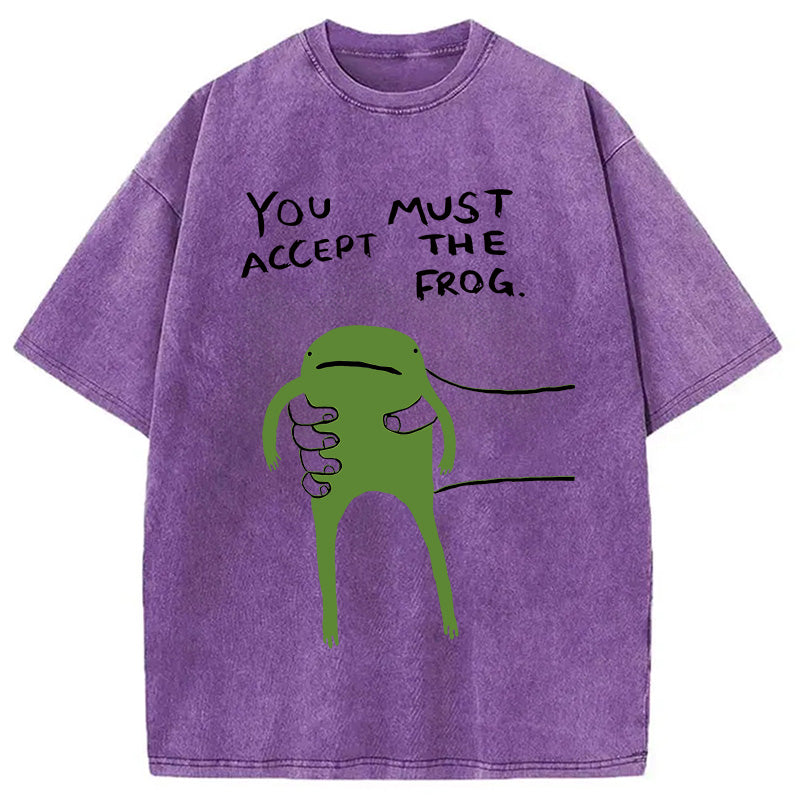 bbb Give You Frog Washed T-Shirt