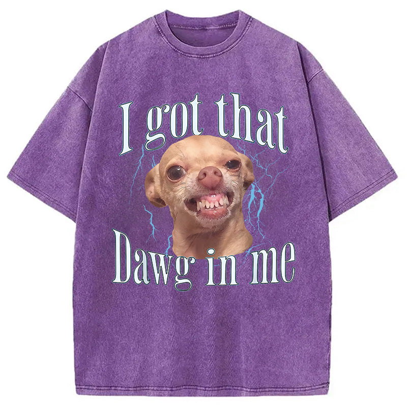 bbb Chihuahua Funny Meme Washed T-Shirt