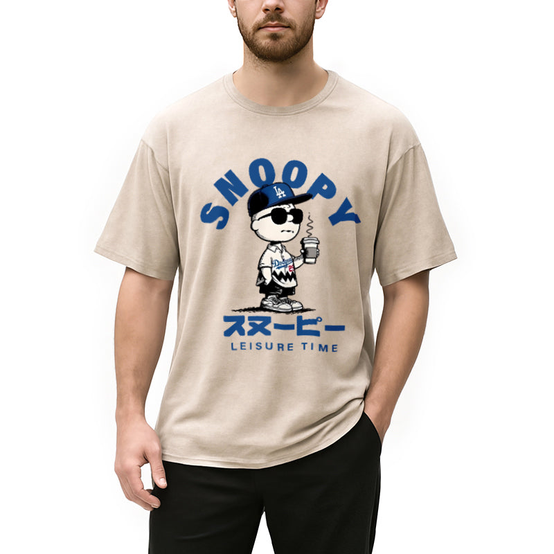 bbb Dodgers Snoopy Vintage Washed T-Shirt