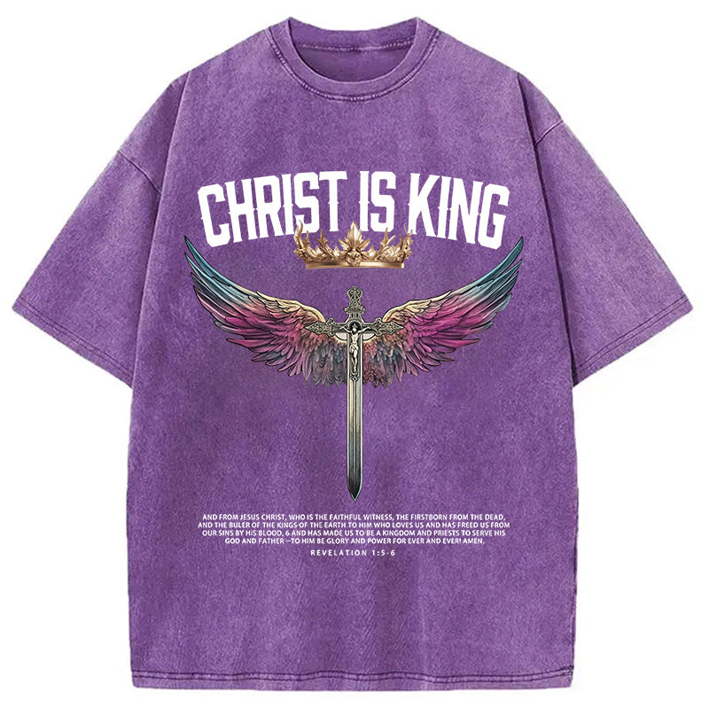 bbb Christ Is King Christian Washed T-Shirt