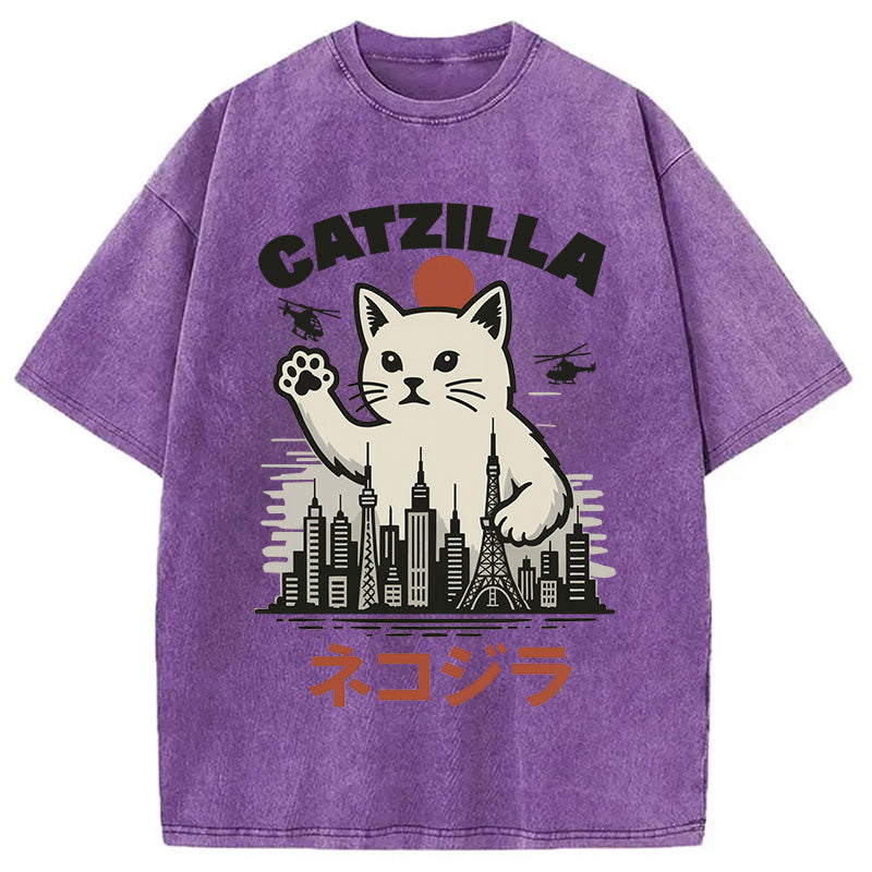 bbb Feline Fury Over Tokyo Washed T-Shirt