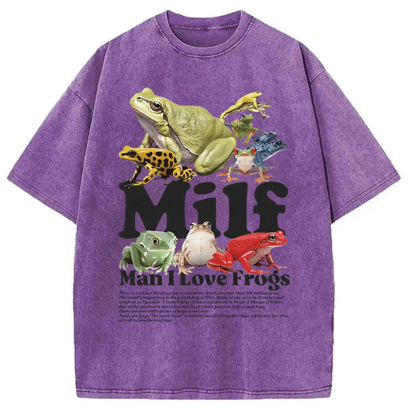 bbb Man I Love Frogs Washed T-Shirt