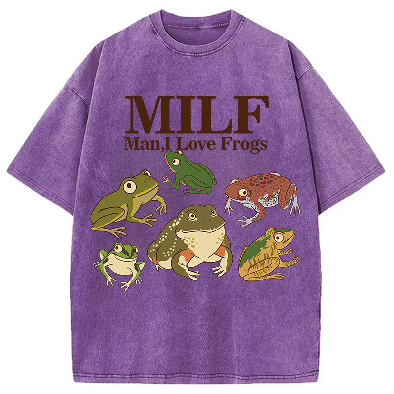 bbb I Love Frogs Washed T-Shirt