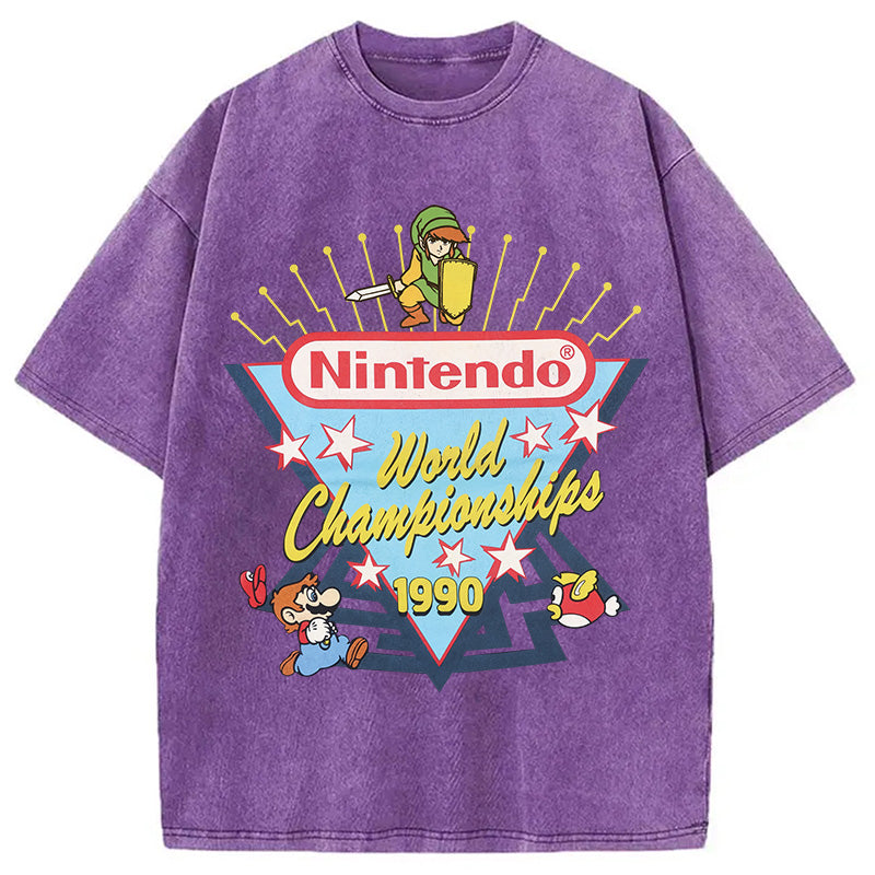 bbb 90s Nintendo World Championship Washed T-Shirt