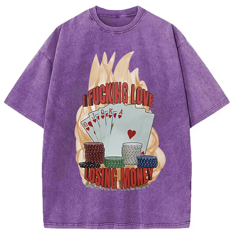 bbb I Love Losing Money Washed T-Shirt