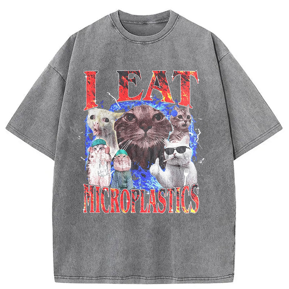 bbb I Eat Microplastics Washed T-Shirt