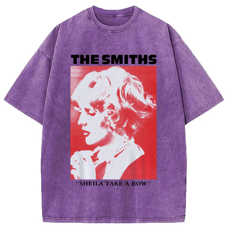 bbb The Smiths Sheila Take A Bow Meme Washed T-Shirt