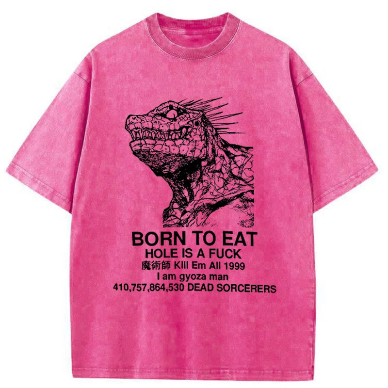 bbb Born To Eat Washed T-Shirt