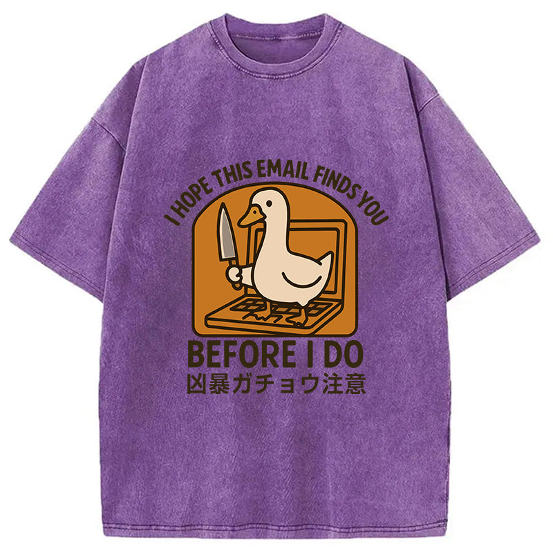 bbb Goose With A Knife Washed T-Shirt