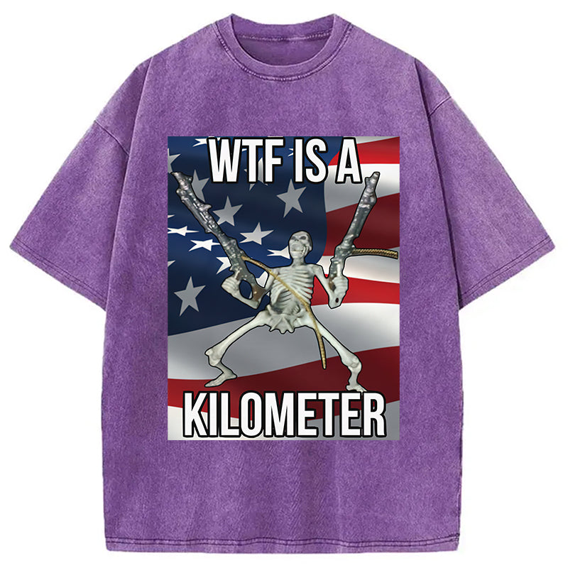 bbb WTF Is A Kilometer Washed T-Shirt