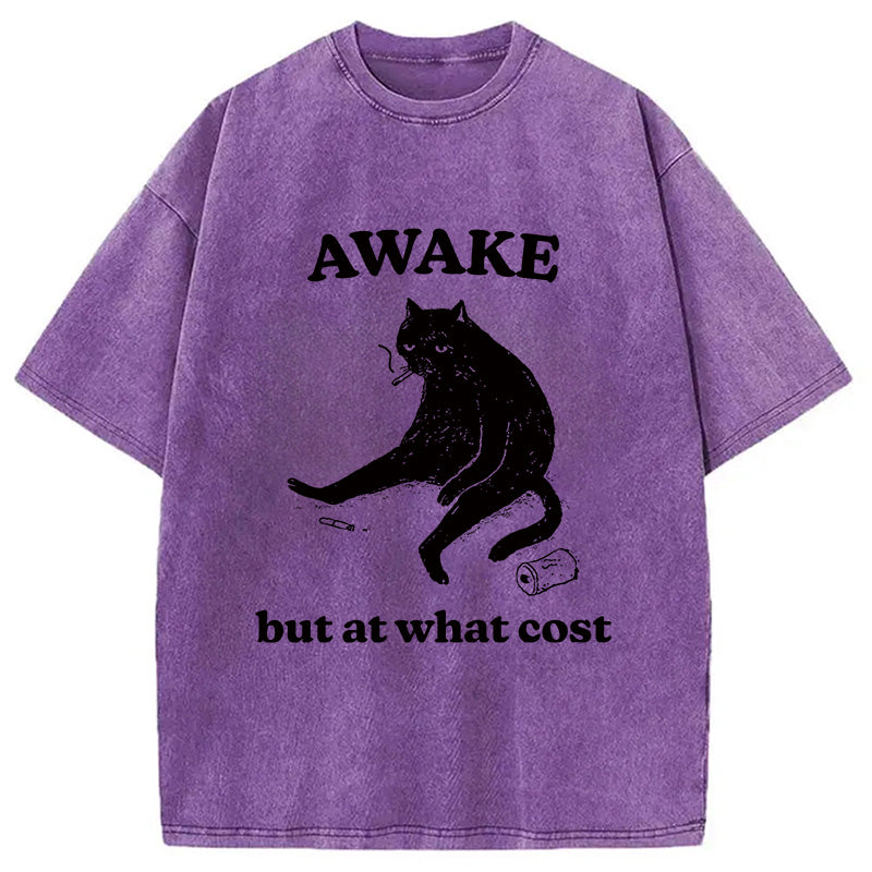 bbb Decadent Smoking Cat Washed T-Shirt