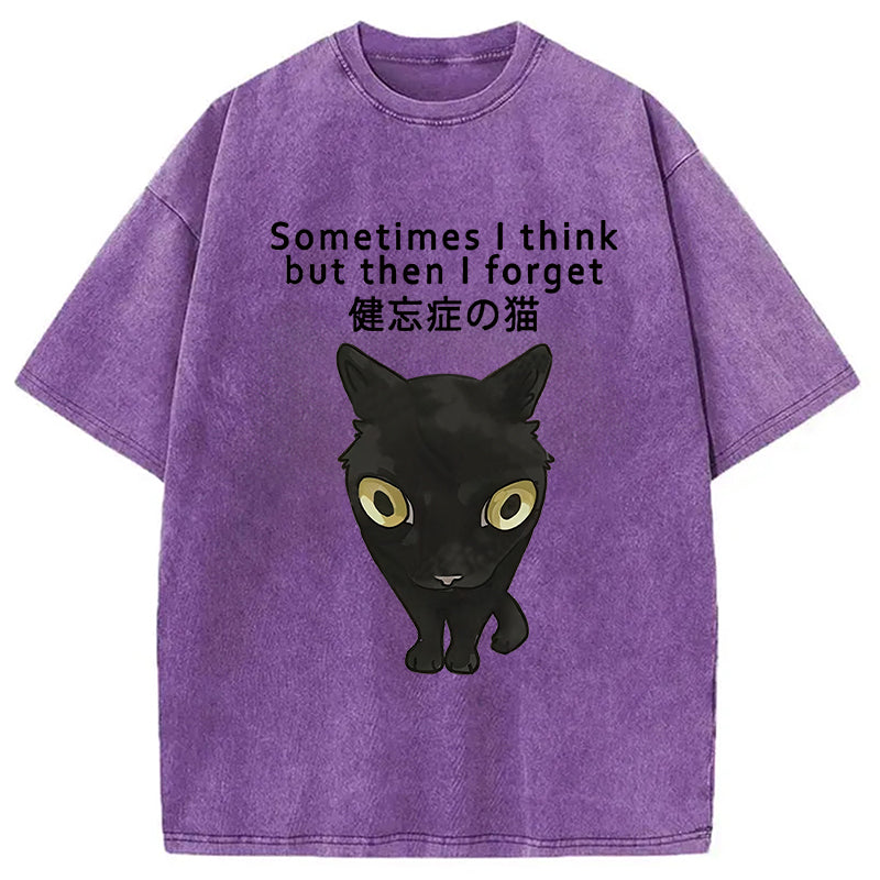 bbb Amnesiac Cat Washed T-Shirt