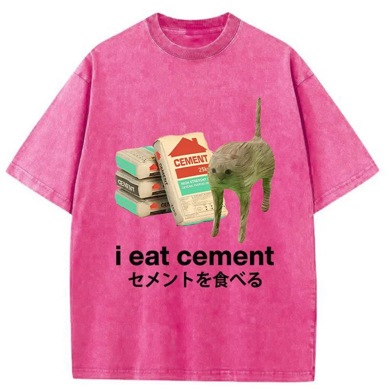 bbb I Eat Cement Washed T-Shirt