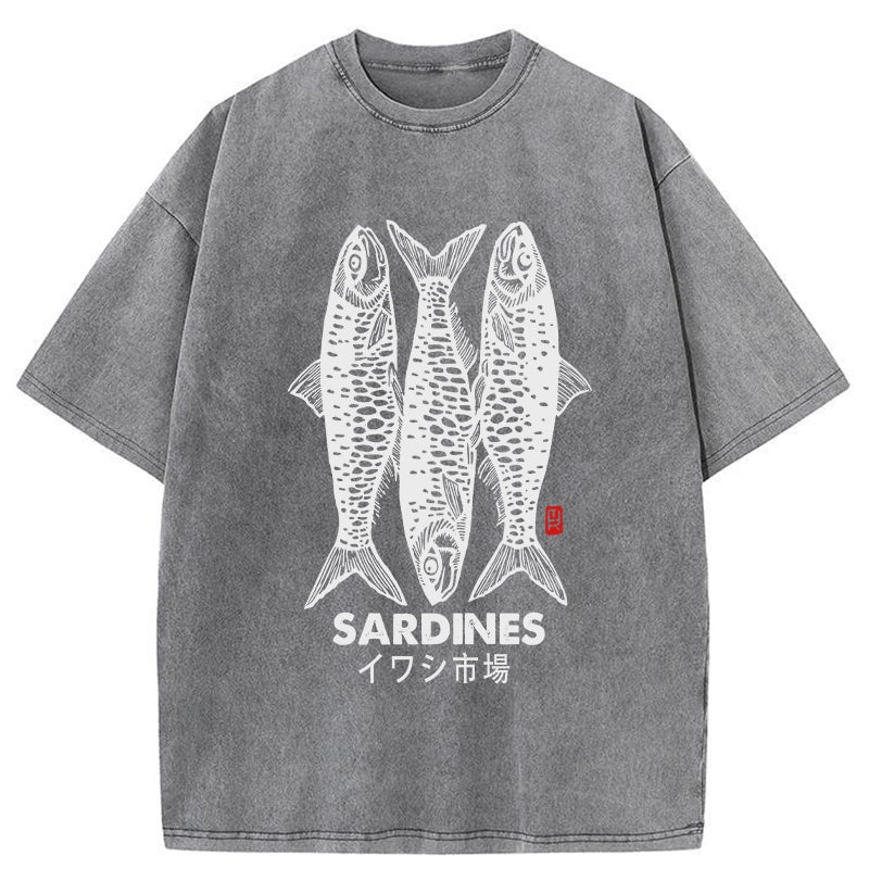 bbb Sardines Market Washed T-Shirt