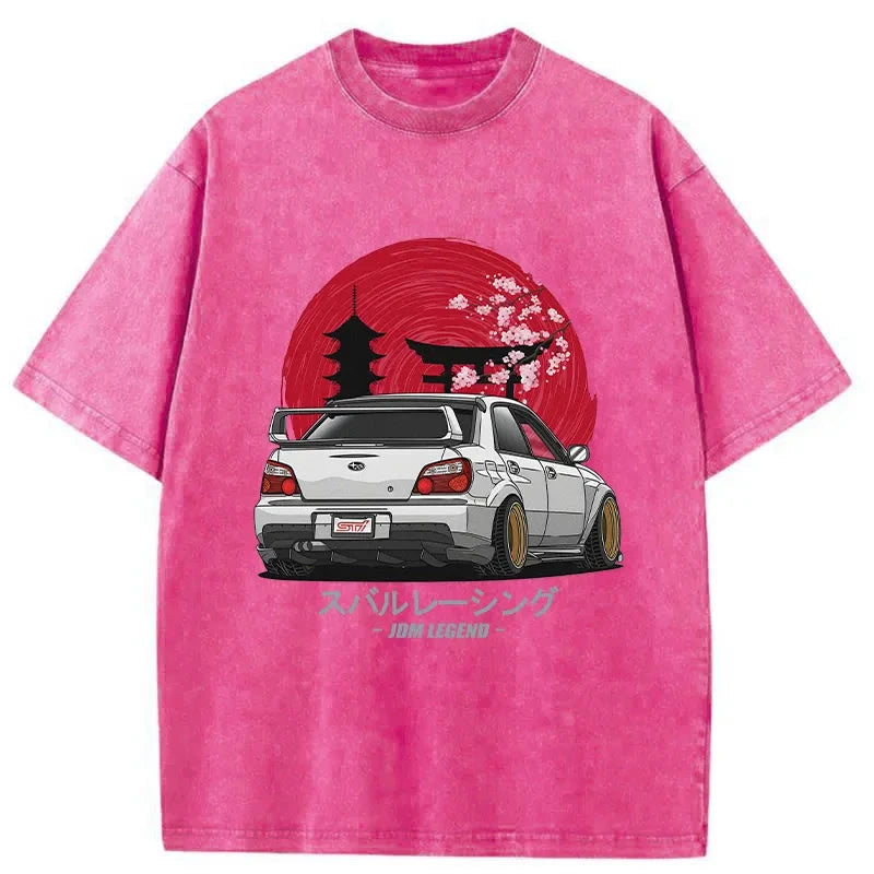 bbb Subaru Racing Car Japanese Washed T-Shirt