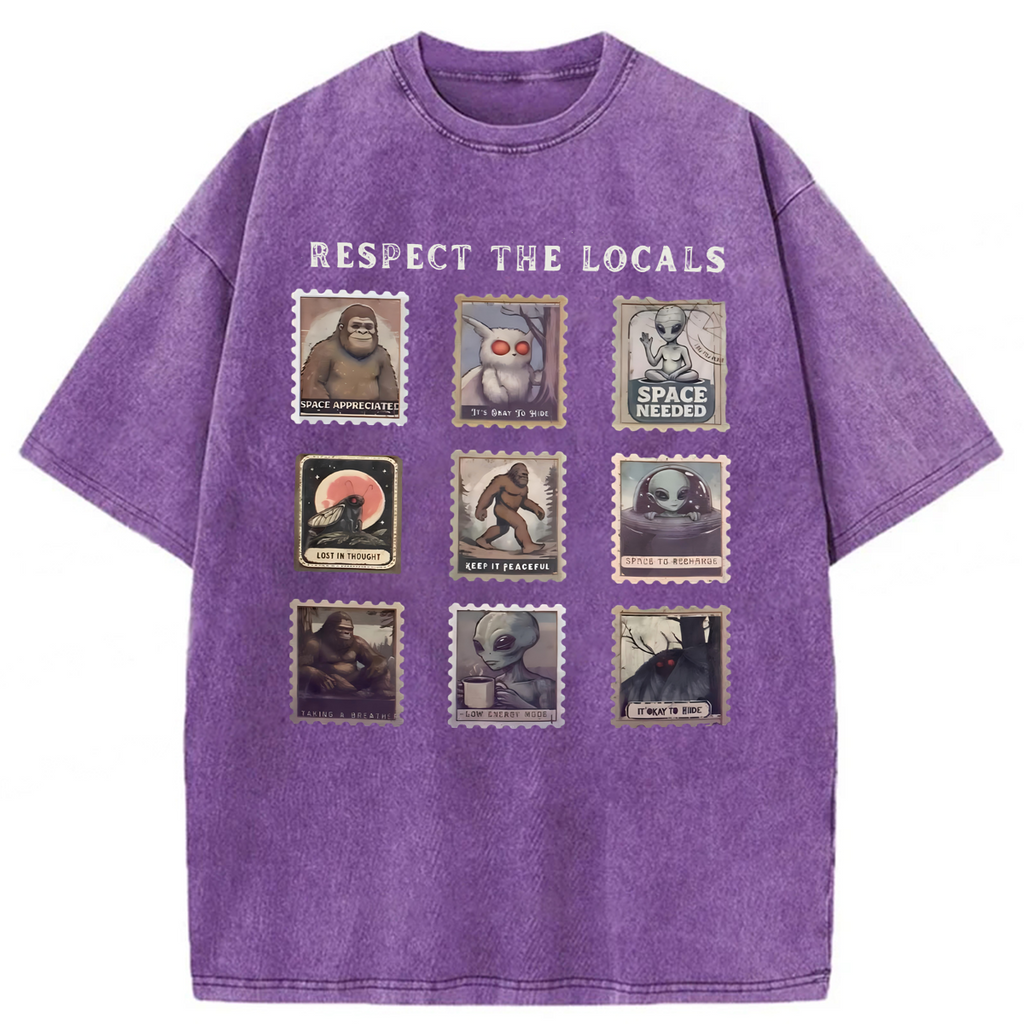 bbb Respect The Locals Washed T-shirt