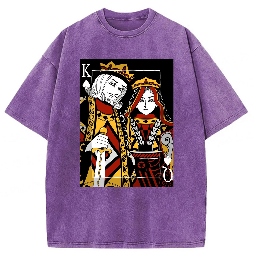 bbb King And Queen Poker Washed T-shirt