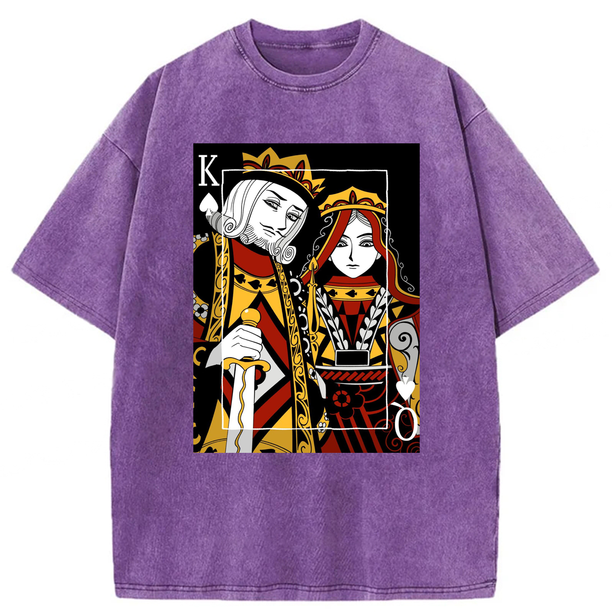 bbb King And Queen Poker Washed T-shirt