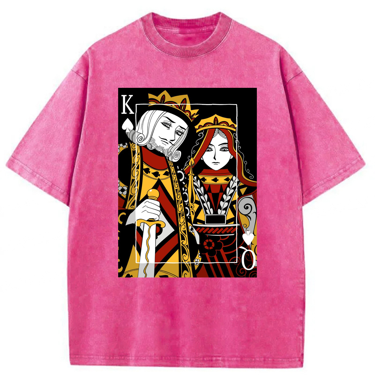 bbb King And Queen Poker Washed T-shirt