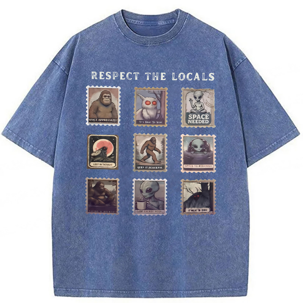 bbb Respect The Locals Washed T-shirt