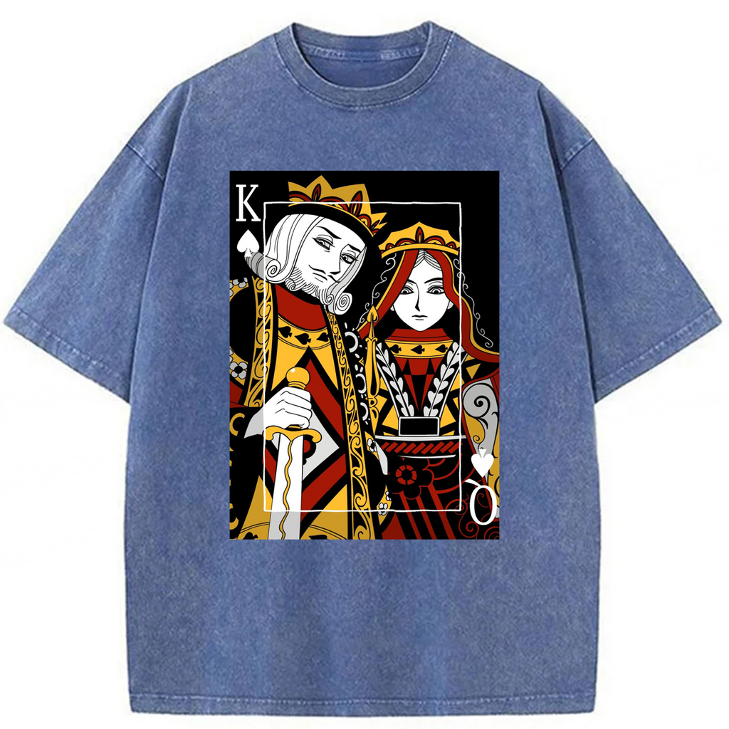 bbb King And Queen Poker Washed T-shirt
